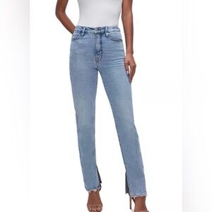 NWT Good American Good Boy Straight Jeans Women’s Size 8/29 Super High Rise